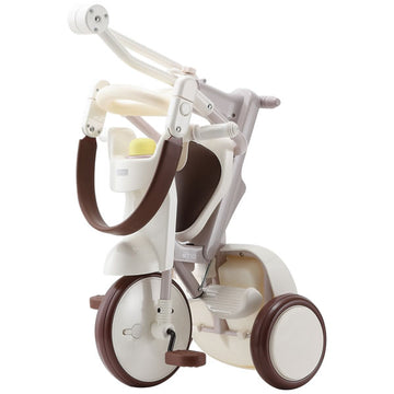 iimo 三輪車 #02 ジェントルホワイト イーモトライシクルナンバー02 TRICYCLE 折りたたみ式【ラッピング不可商品】【送料無料 沖縄・一部地域を除く】